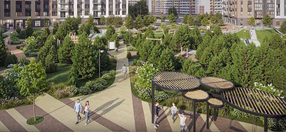 Тюменский застройщик благоустроит сквер с дождевым садом и передаст его городу 2 Тюменский застройщик благоустроит сквер с дождевым садом и передаст его городу 2