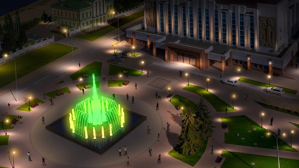 Светомузыкальный фонтан запустят в центре Тюмени ко Дню города 1 Светомузыкальный фонтан запустят в центре Тюмени ко Дню города 1