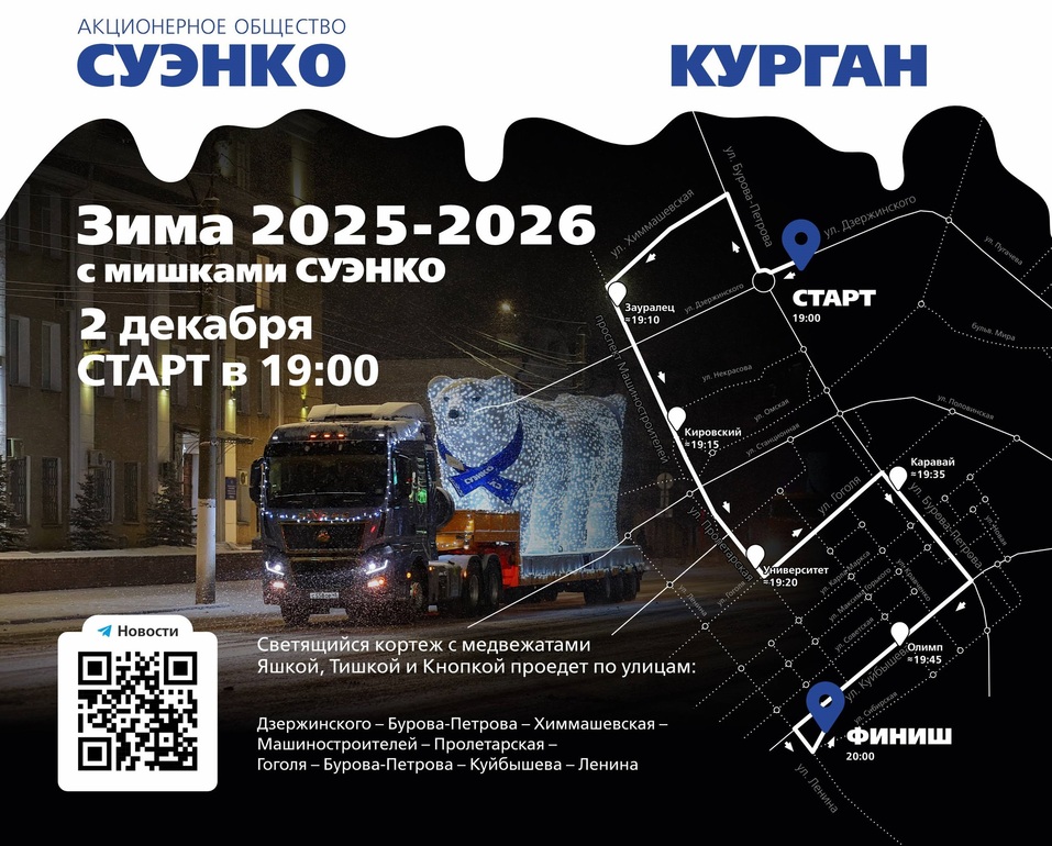 Белых медведей провезут новогодним кортежем по Тюмени на следующей неделе 3 Белых медведей провезут новогодним кортежем по Тюмени на следующей неделе 3