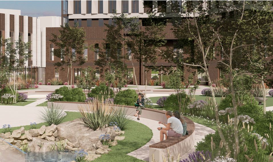 Дворовое пространство ЖК Runway Дворовое пространство ЖК Runway