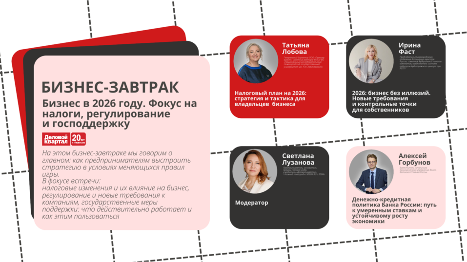 Новые риски и прогноз от ЦБ. О чем расскажут спикеры бизнес-завтрака «Делового квартала» 1 Новые риски и прогноз от ЦБ. О чем расскажут спикеры бизнес-завтрака «Делового квартала» 1