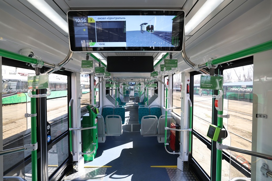 Первые трехсекционные трамваи для метротрама вышли на линию в Челябинске 1 Первые трехсекционные трамваи для метротрама вышли на линию в Челябинске 1