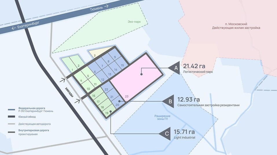 Запуск первых объектов в новом промпарке под Тюменью намечен на 2028 год 1 Запуск первых объектов в новом промпарке под Тюменью намечен на 2028 год 1