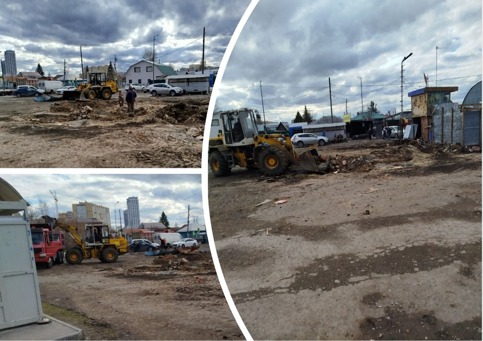 Начался снос комплекса зданий Южного рынка под расширение улицы Чаплина 1 Начался снос комплекса зданий Южного рынка под расширение улицы Чаплина 1