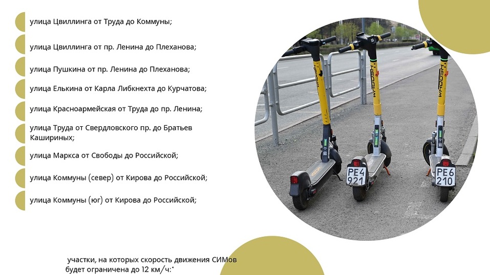 В Челябинске расширили зоны запрета и ограничения скорости для самокатов 6 В Челябинске расширили зоны запрета и ограничения скорости для самокатов 6