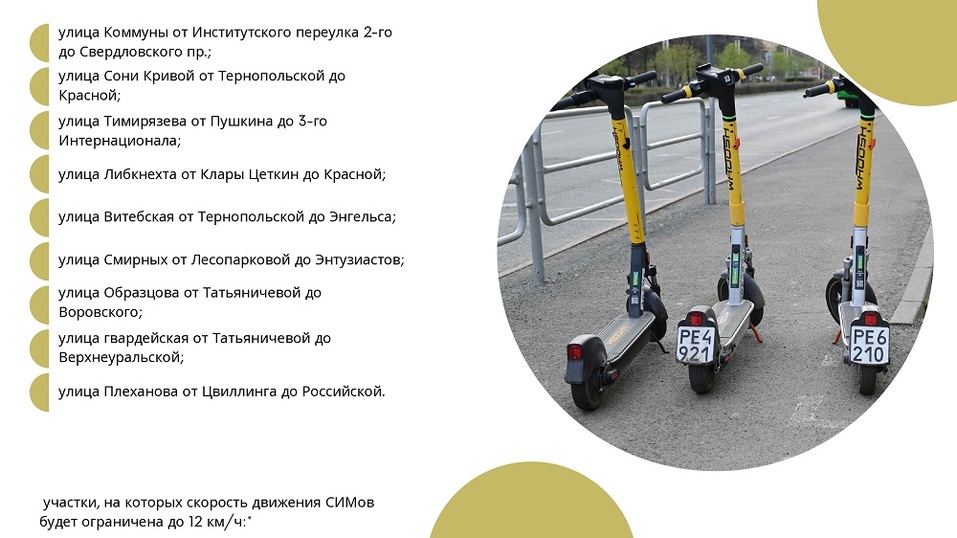 В Челябинске расширили зоны запрета и ограничения скорости для самокатов 7 В Челябинске расширили зоны запрета и ограничения скорости для самокатов 7