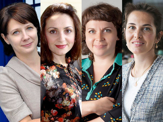 Слева направо: Марина Мокина, Вероника Мкртумян, Мария Орлова, Инна Алексеева