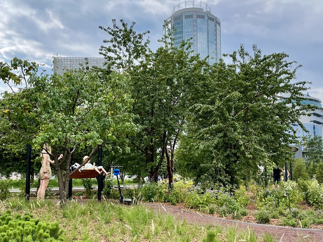 Благодаря поддержке Сбербанка на набережной в центре Екатеринбурга появился «Сад трав»