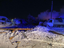 Автосервис на севере Тюмени разрушен после взрыва газа