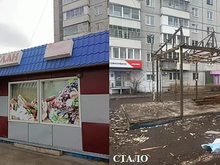 Два десятка павильонов снесли в Красноярске в апреле 2023

