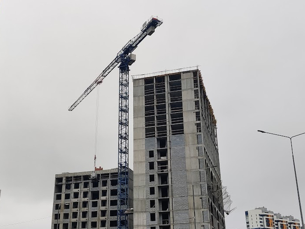 Всего за квартал количество башенных кранов в Екатеринбурге выросло на 14%