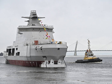 На «Адмиралтейских верфях» спустили на воду новый патрульный корабль