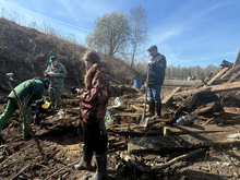 На Бору выявили свалку опасных отходов от реконструкции трамвайных путей
