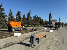 Привокзальную площадь в Челябинске очистили от главных раздражителей
