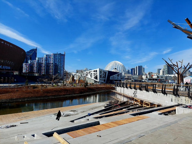 Обустройство берега Исети в центре Екатеринбурга стало дороже на 120 млн руб.