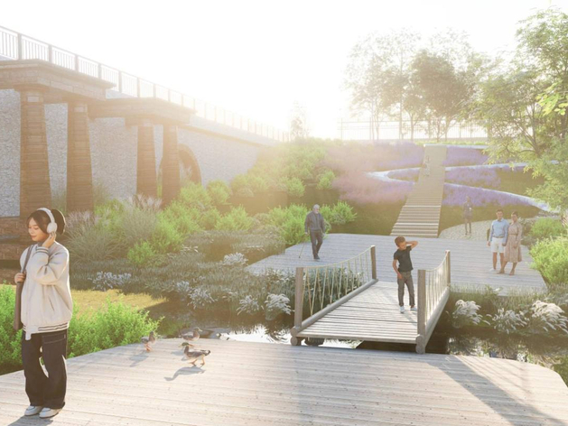 В проект благоустройства набережной Ольховки в Екатеринбурге внесли изменения: рендеры В проект благоустройства набережной Ольховки в Екатеринбурге внесли изменения: рендеры