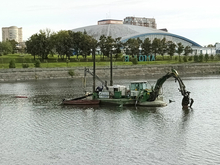 В Челябинске из реки Миасс вывезли рекордное количество ила