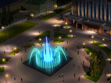 Светомузыкальный фонтан запустят в центре Тюмени ко Дню города