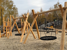 Открыли первую очередь нового парка в Октябрьском районе Новосибирска