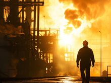 На нижегородском предприятии произошел пожар из-за падения обломков беспилотников