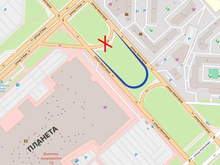 Около ТРЦ «Планета» в Красноярске поменяют схему движения