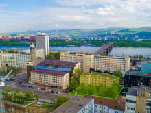 В Красноярске за 50 млн продают заброшенное общежитие рядом с Театральной площадью
